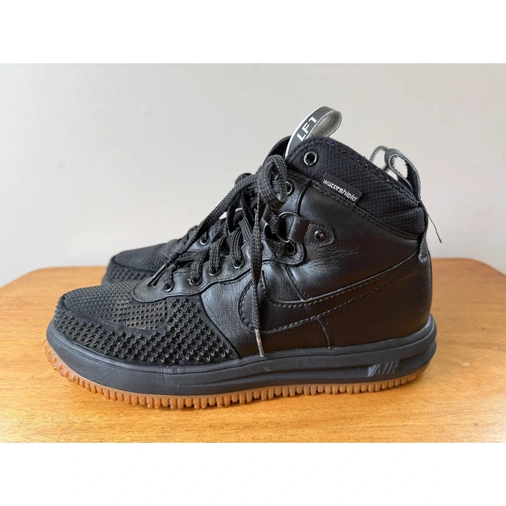 Nike Lunar Force 1 Duck Boot Black Gum Men 11 LF1 High Sneakers 805899-003